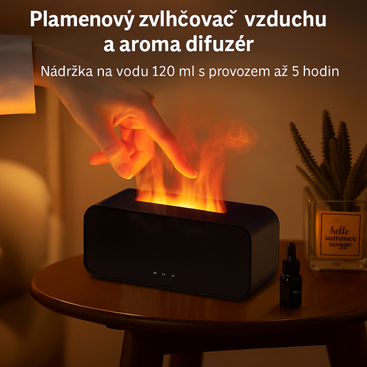 Plamenový Zvlhčovač & Aroma Difuzér